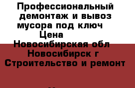 Профессиональный демонтаж и вывоз мусора под ключ! › Цена ­ 250 - Новосибирская обл., Новосибирск г. Строительство и ремонт » Услуги   . Новосибирская обл.,Новосибирск г.